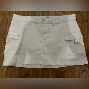 Princess Polly white cargo skirt